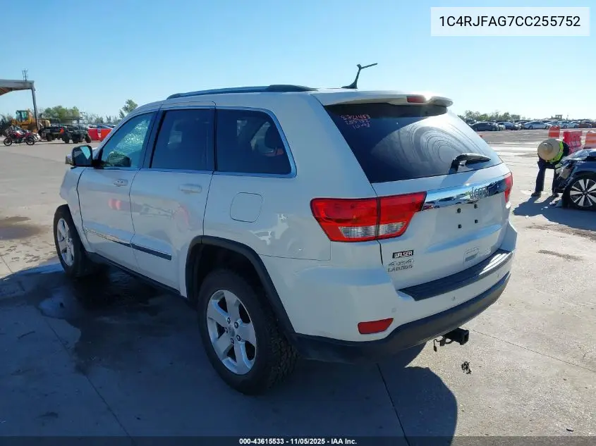 1C4RJFAG7CC255752 2012 Jeep Grand Cherokee Laredo