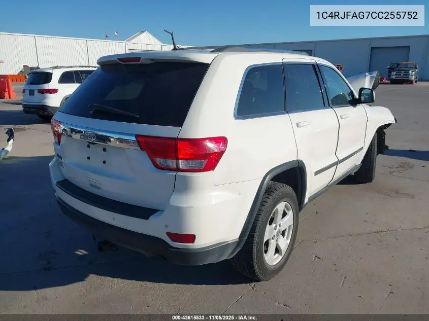 1C4RJFAG7CC255752 2012 Jeep Grand Cherokee Laredo
