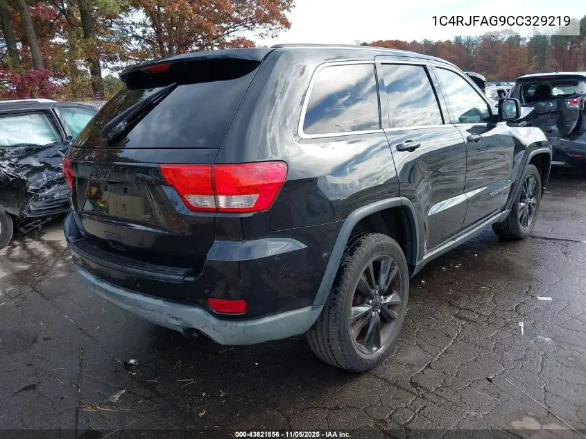 1C4RJFAG9CC329219 2012 Jeep Grand Cherokee Laredo
