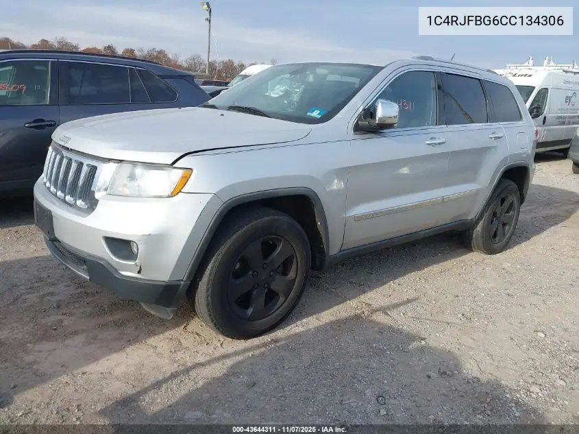 1C4RJFBG6CC134306 2012 Jeep Grand Cherokee Limited