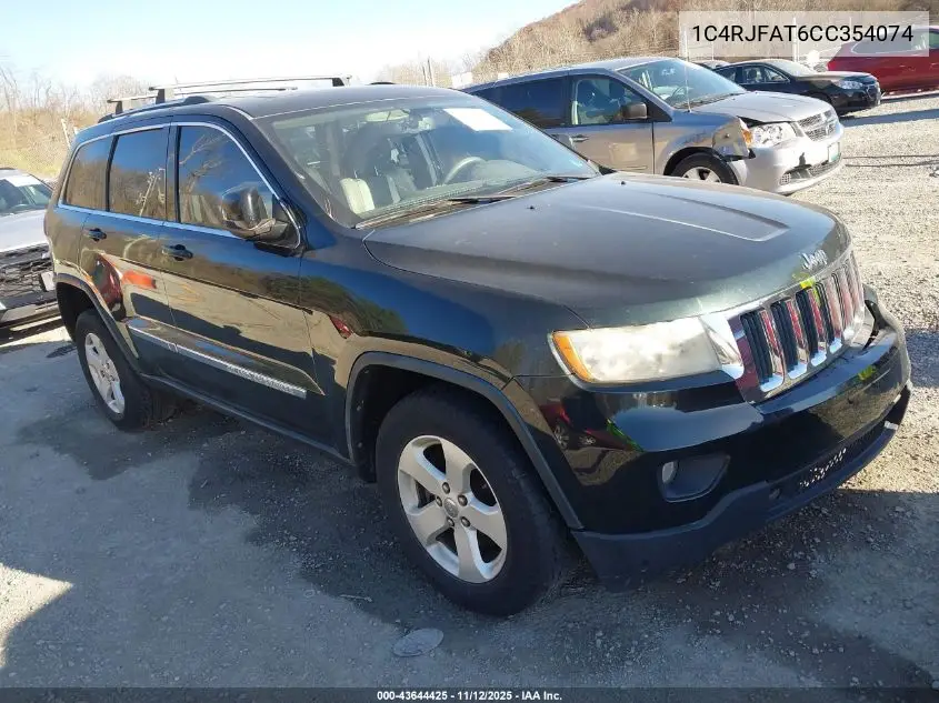 1C4RJFAT6CC354074 2012 Jeep Grand Cherokee Laredo