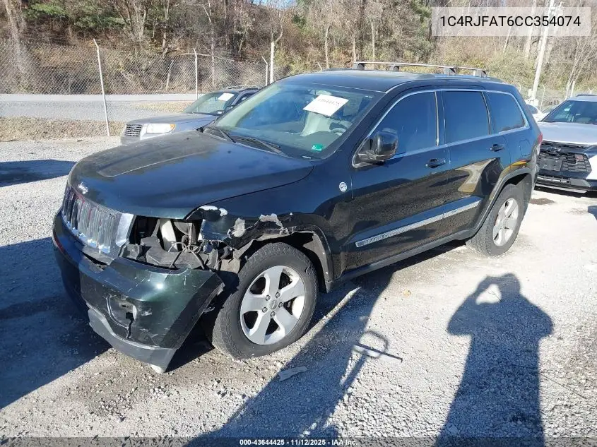 1C4RJFAT6CC354074 2012 Jeep Grand Cherokee Laredo