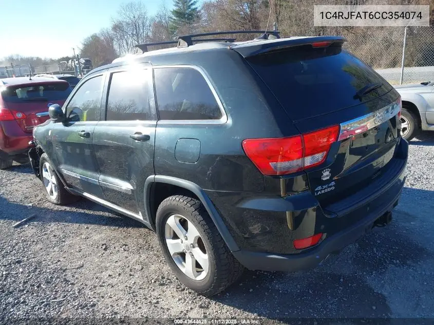 1C4RJFAT6CC354074 2012 Jeep Grand Cherokee Laredo