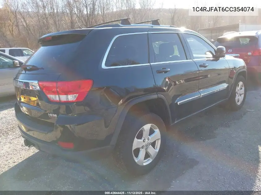 1C4RJFAT6CC354074 2012 Jeep Grand Cherokee Laredo