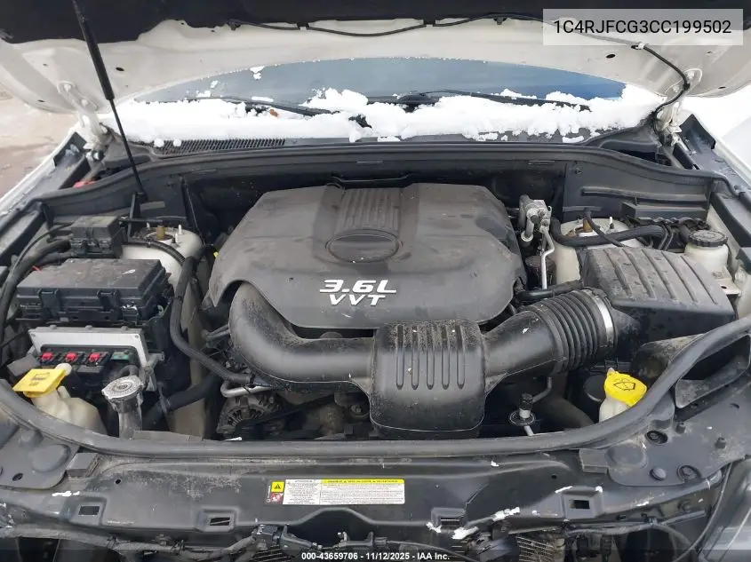 1C4RJFCG3CC199502 2012 Jeep Grand Cherokee Overland