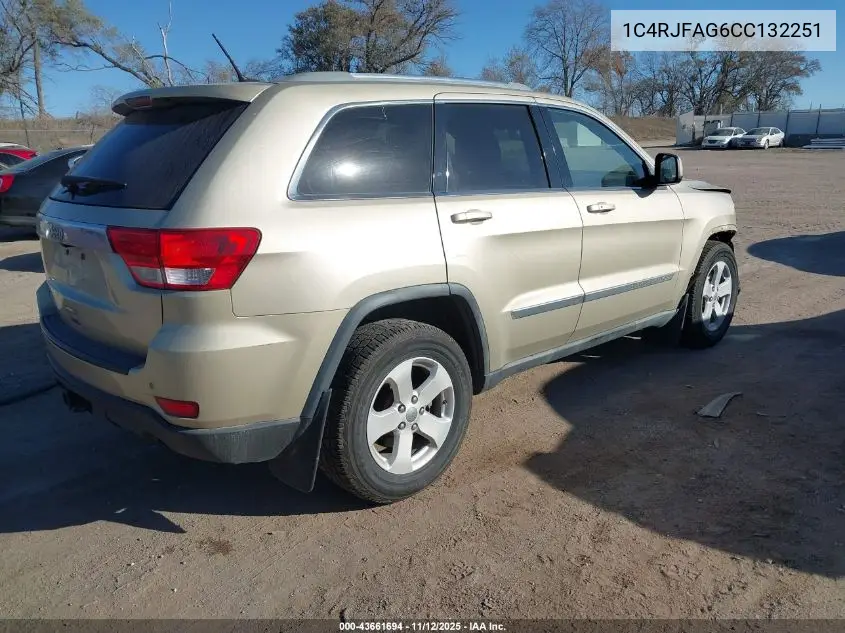 1C4RJFAG6CC132251 2012 Jeep Grand Cherokee Laredo