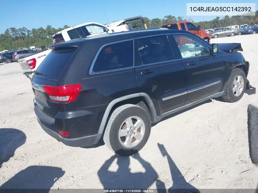 1C4RJEAG5CC142392 2012 Jeep Grand Cherokee Laredo