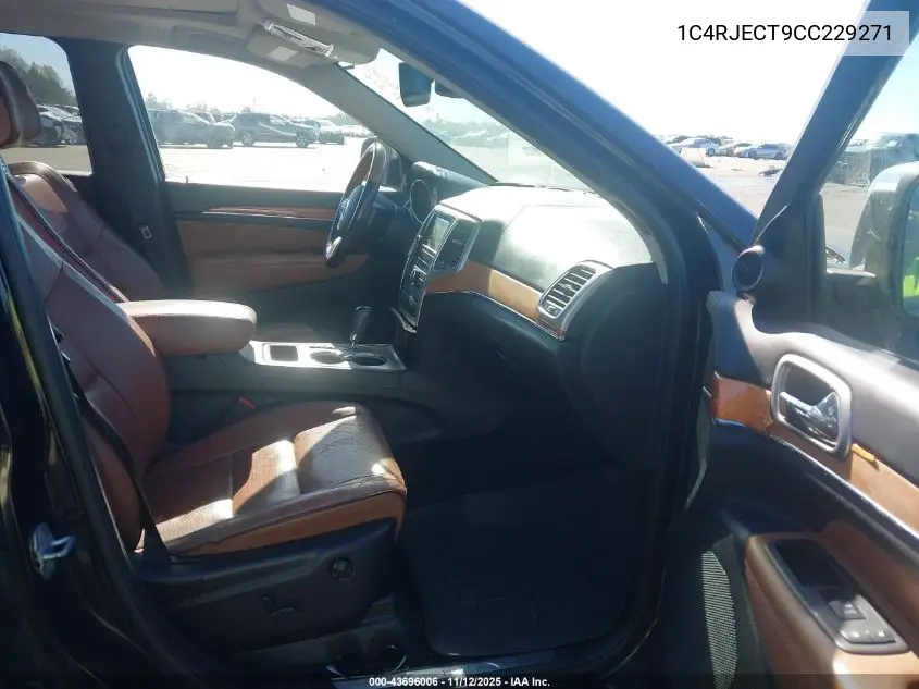 1C4RJECT9CC229271 2012 Jeep Grand Cherokee Overland