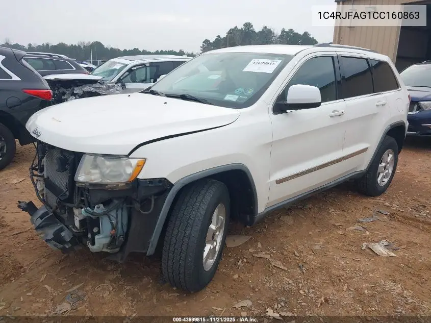 1C4RJFAG1CC160863 2012 Jeep Grand Cherokee Laredo