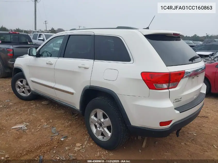 1C4RJFAG1CC160863 2012 Jeep Grand Cherokee Laredo