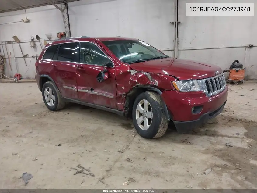 1C4RJFAG4CC273948 2012 Jeep Grand Cherokee Laredo