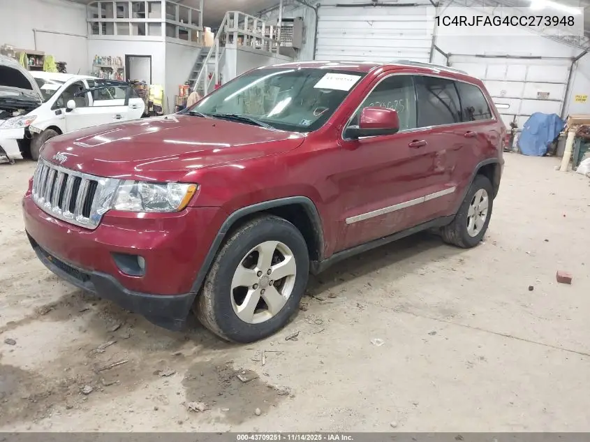 1C4RJFAG4CC273948 2012 Jeep Grand Cherokee Laredo