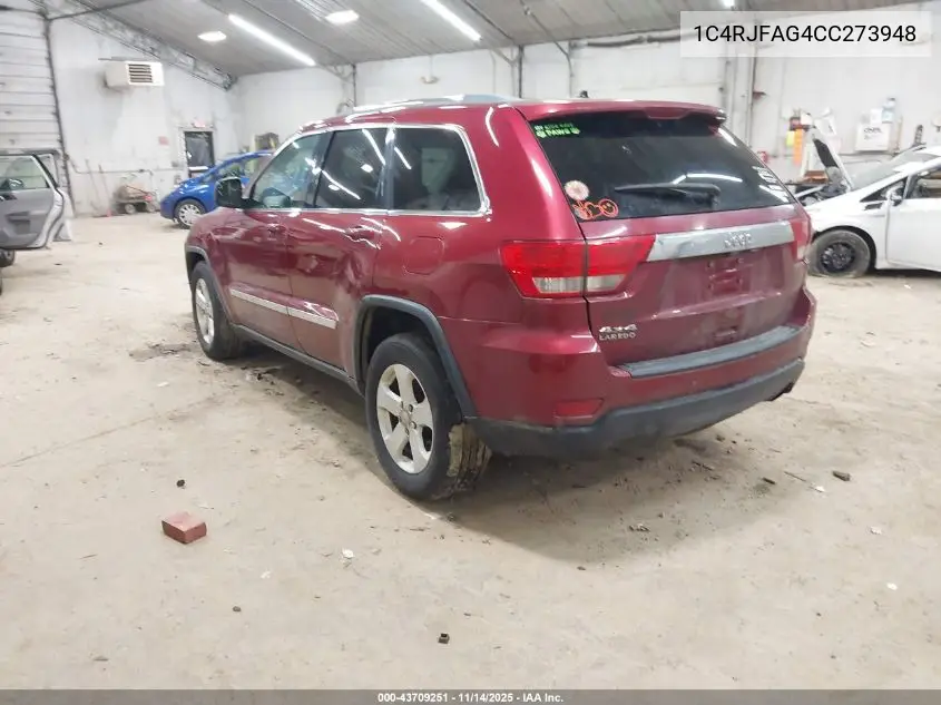 1C4RJFAG4CC273948 2012 Jeep Grand Cherokee Laredo