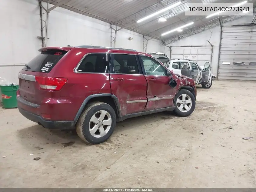 1C4RJFAG4CC273948 2012 Jeep Grand Cherokee Laredo