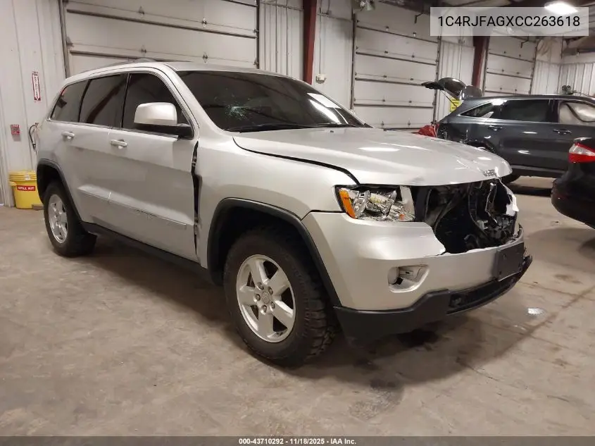 1C4RJFAGXCC263618 2012 Jeep Grand Cherokee Laredo
