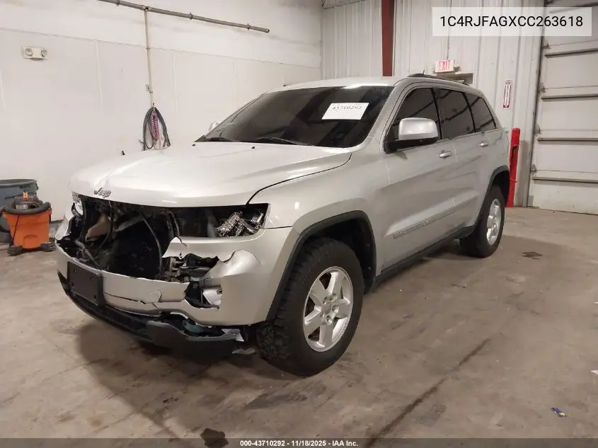 1C4RJFAGXCC263618 2012 Jeep Grand Cherokee Laredo