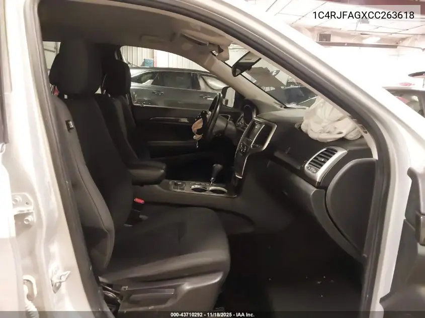 1C4RJFAGXCC263618 2012 Jeep Grand Cherokee Laredo