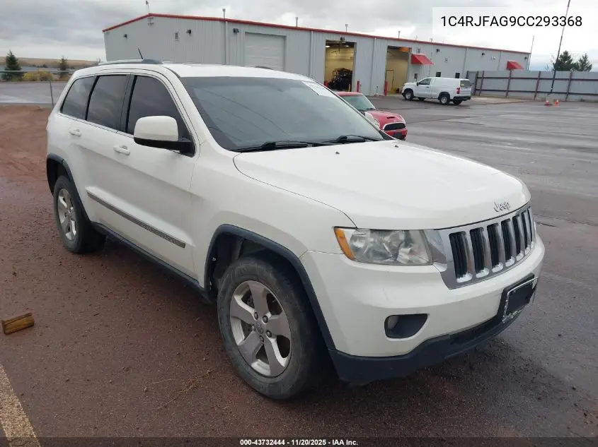 1C4RJFAG9CC293368 2012 Jeep Grand Cherokee Laredo