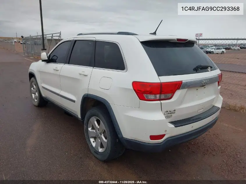 1C4RJFAG9CC293368 2012 Jeep Grand Cherokee Laredo