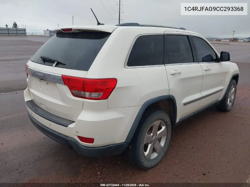 1C4RJFAG9CC293368 2012 Jeep Grand Cherokee Laredo