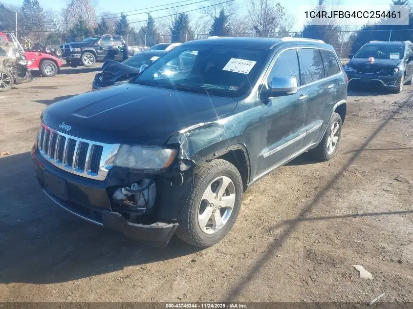 1C4RJFBG4CC254461 2012 Jeep Grand Cherokee Limited