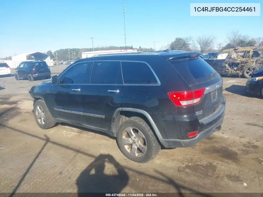 1C4RJFBG4CC254461 2012 Jeep Grand Cherokee Limited
