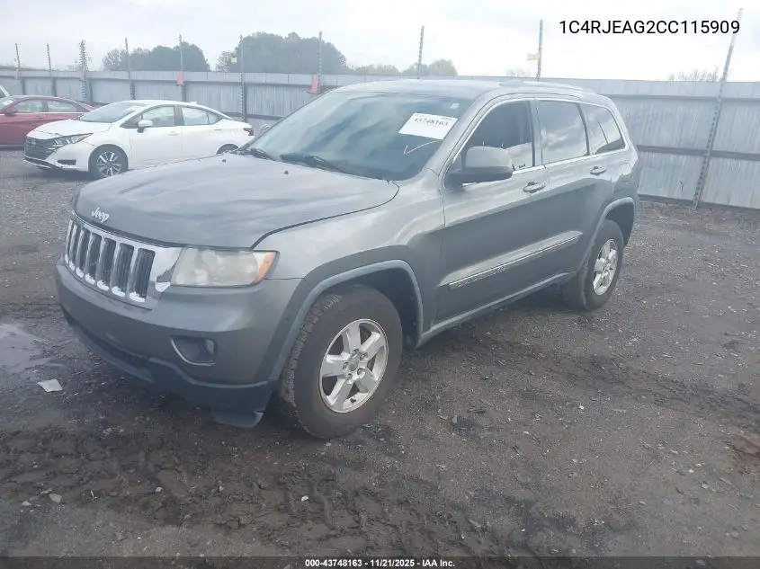 1C4RJEAG2CC115909 2012 Jeep Grand Cherokee Laredo