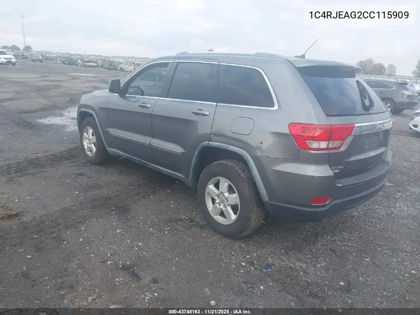 1C4RJEAG2CC115909 2012 Jeep Grand Cherokee Laredo