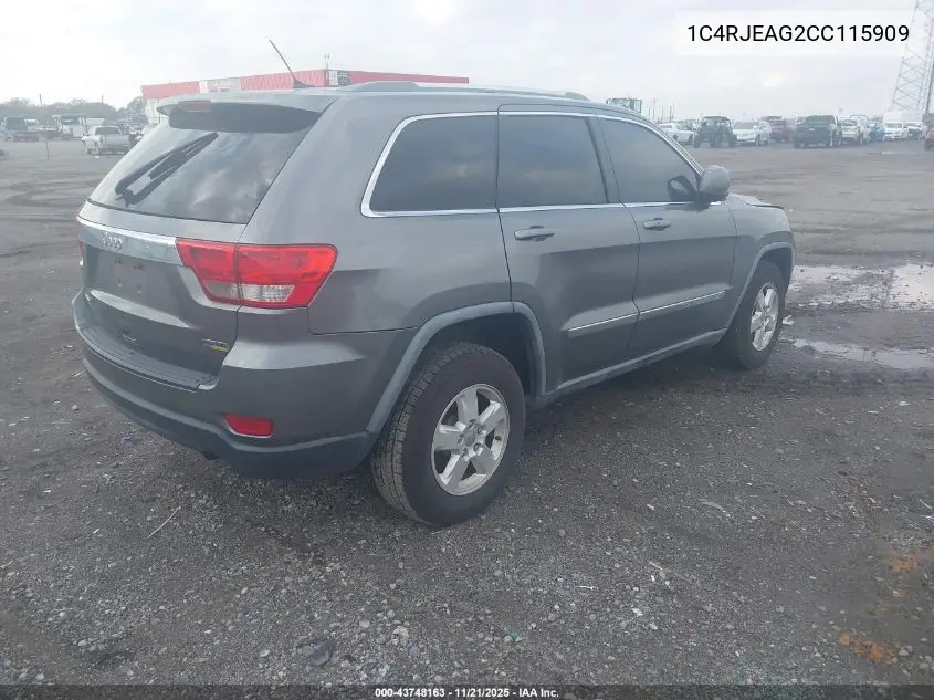 1C4RJEAG2CC115909 2012 Jeep Grand Cherokee Laredo