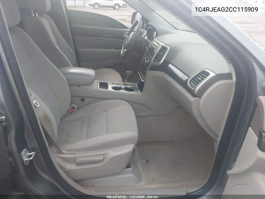 1C4RJEAG2CC115909 2012 Jeep Grand Cherokee Laredo
