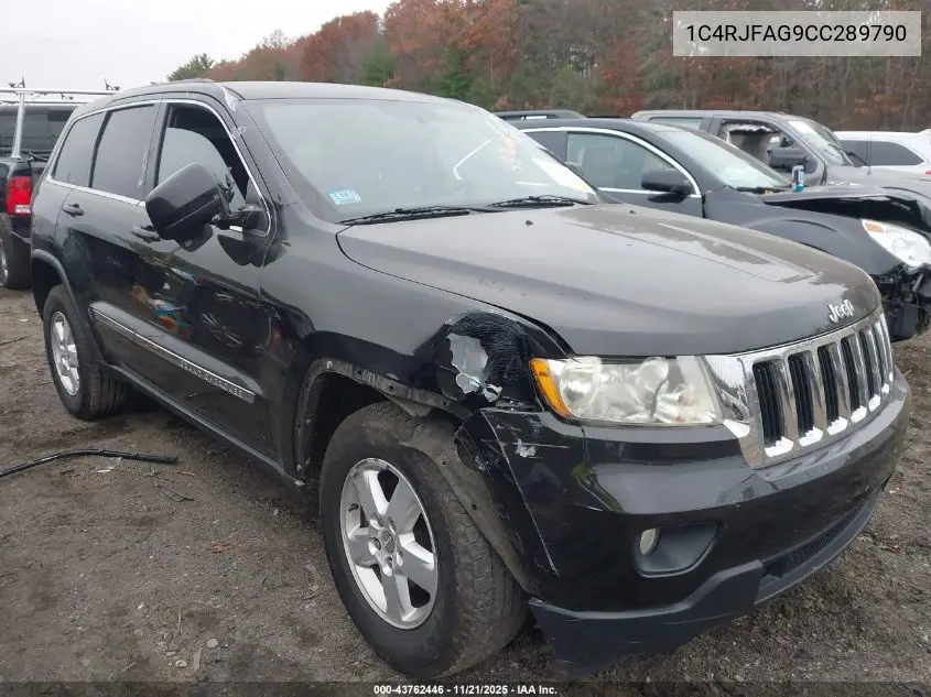 1C4RJFAG9CC289790 2012 Jeep Grand Cherokee Laredo