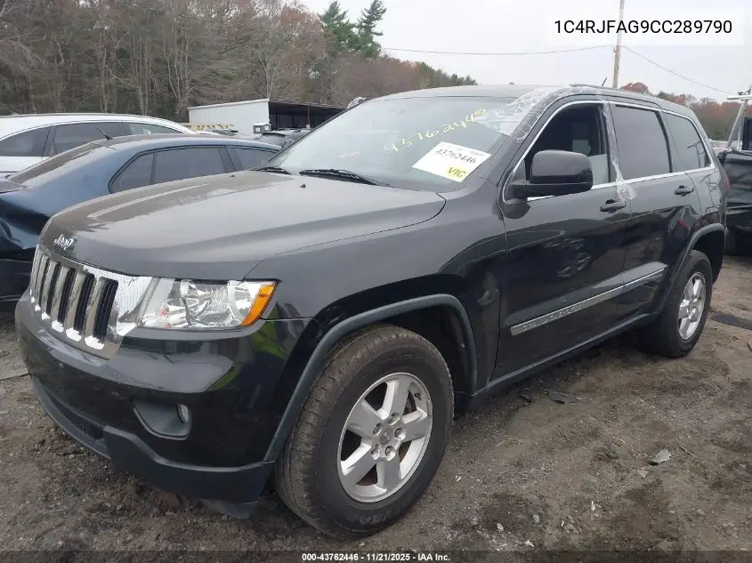 1C4RJFAG9CC289790 2012 Jeep Grand Cherokee Laredo