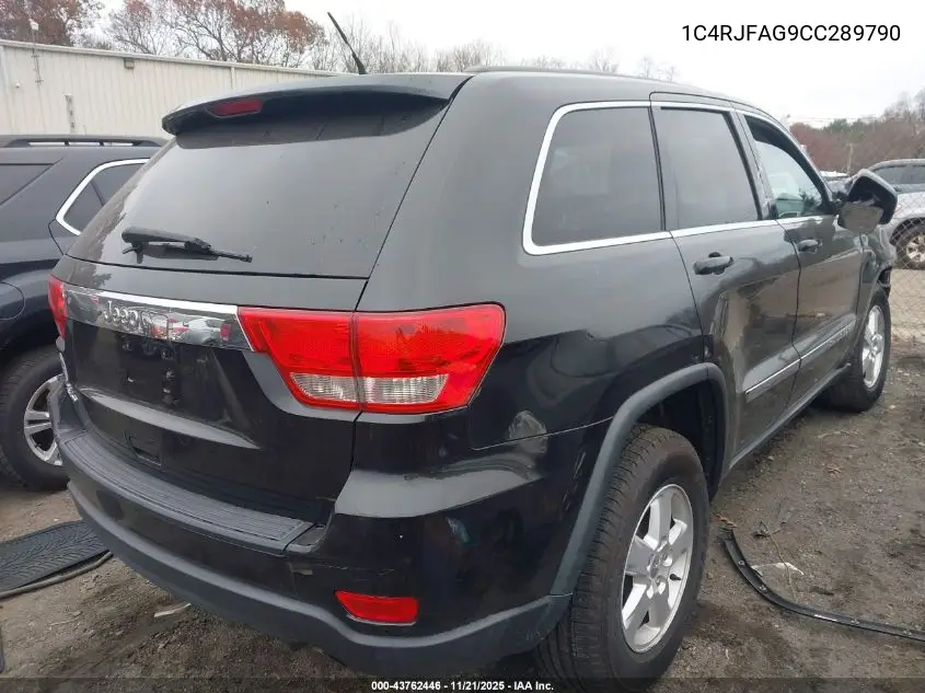 1C4RJFAG9CC289790 2012 Jeep Grand Cherokee Laredo