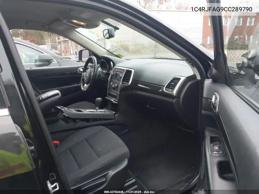 1C4RJFAG9CC289790 2012 Jeep Grand Cherokee Laredo