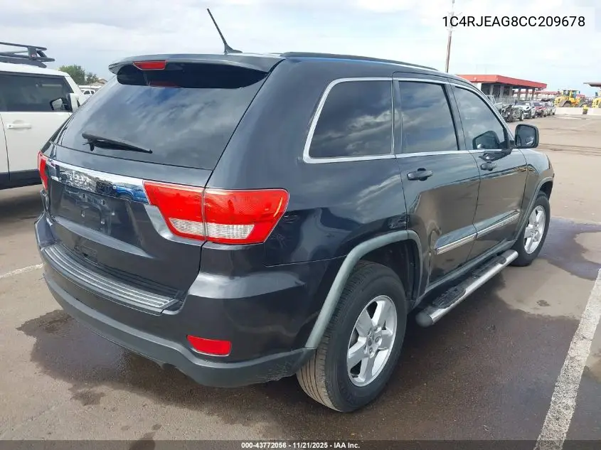 1C4RJEAG8CC209678 2012 Jeep Grand Cherokee Laredo