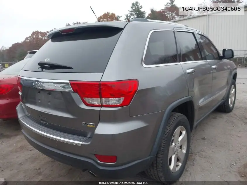 1C4RJFBG5CC340605 2012 Jeep Grand Cherokee Limited