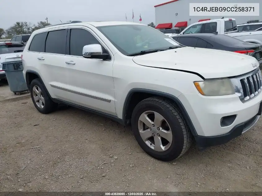 1C4RJEBG9CC258371 2012 Jeep Grand Cherokee Limited