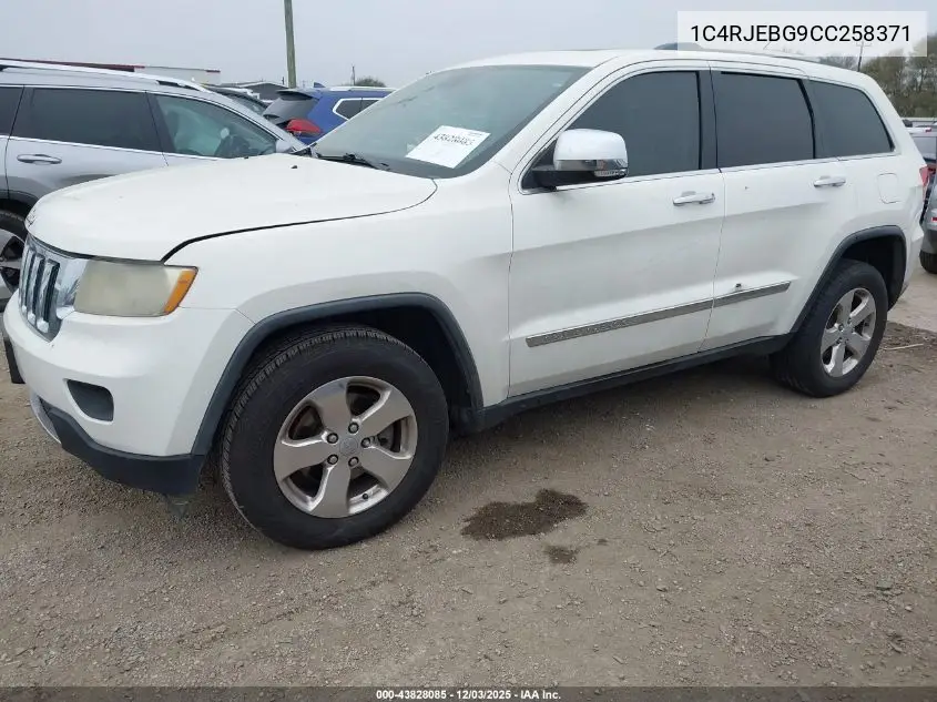 1C4RJEBG9CC258371 2012 Jeep Grand Cherokee Limited