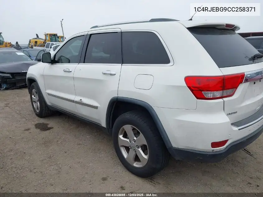 1C4RJEBG9CC258371 2012 Jeep Grand Cherokee Limited