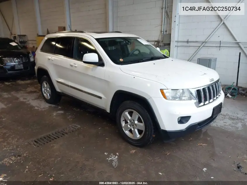 1C4RJFAG2CC250734 2012 Jeep Grand Cherokee Laredo