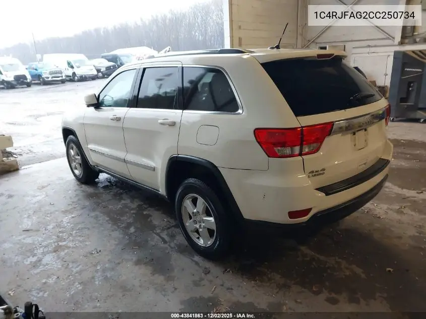 1C4RJFAG2CC250734 2012 Jeep Grand Cherokee Laredo