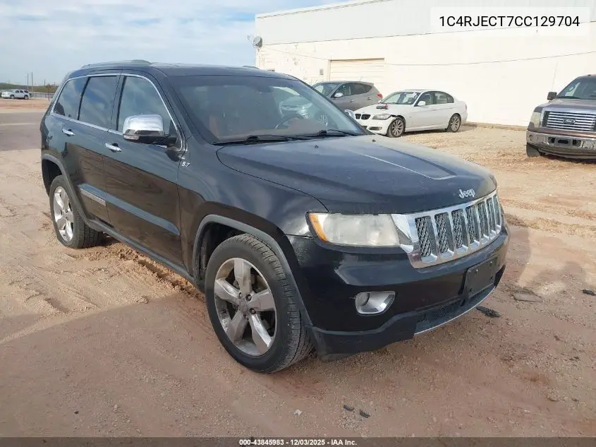 1C4RJECT7CC129704 2012 Jeep Grand Cherokee Overland