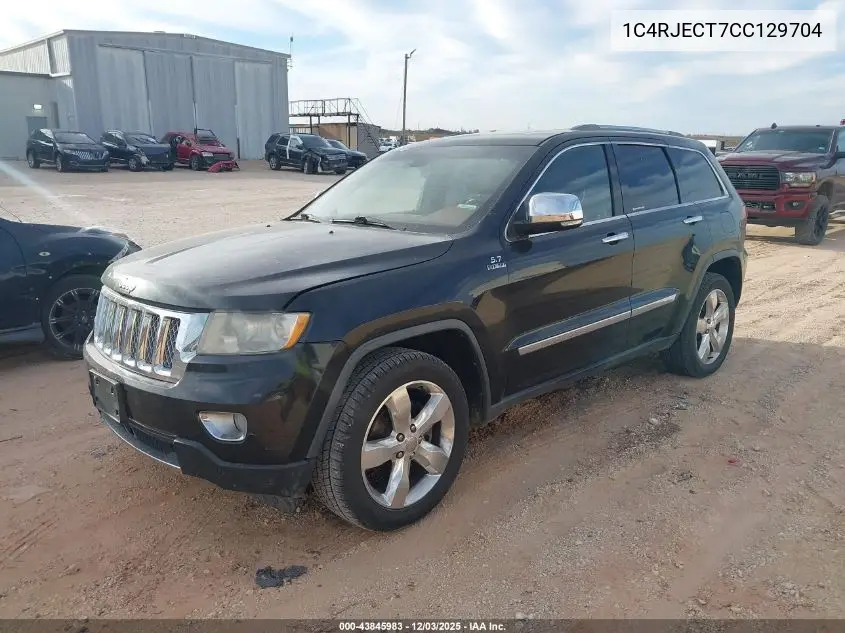 1C4RJECT7CC129704 2012 Jeep Grand Cherokee Overland