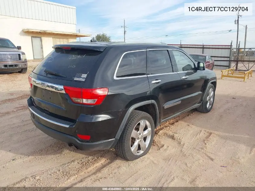 1C4RJECT7CC129704 2012 Jeep Grand Cherokee Overland