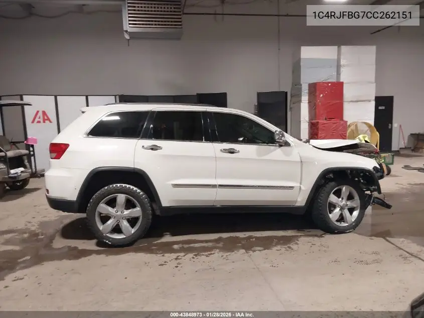 1C4RJFBG7CC262151 2012 Jeep Grand Cherokee Limited