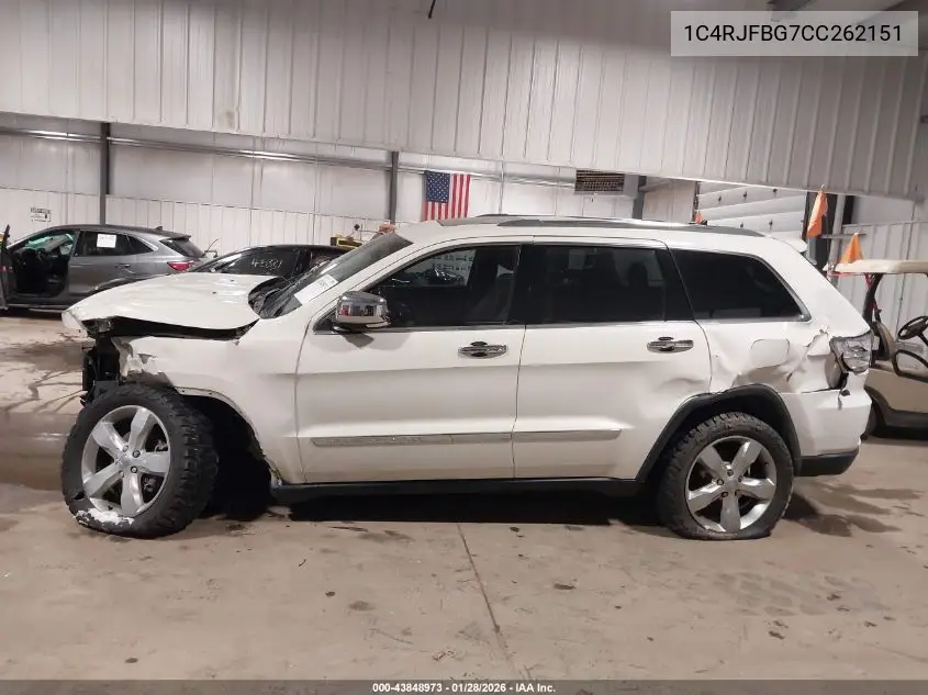1C4RJFBG7CC262151 2012 Jeep Grand Cherokee Limited