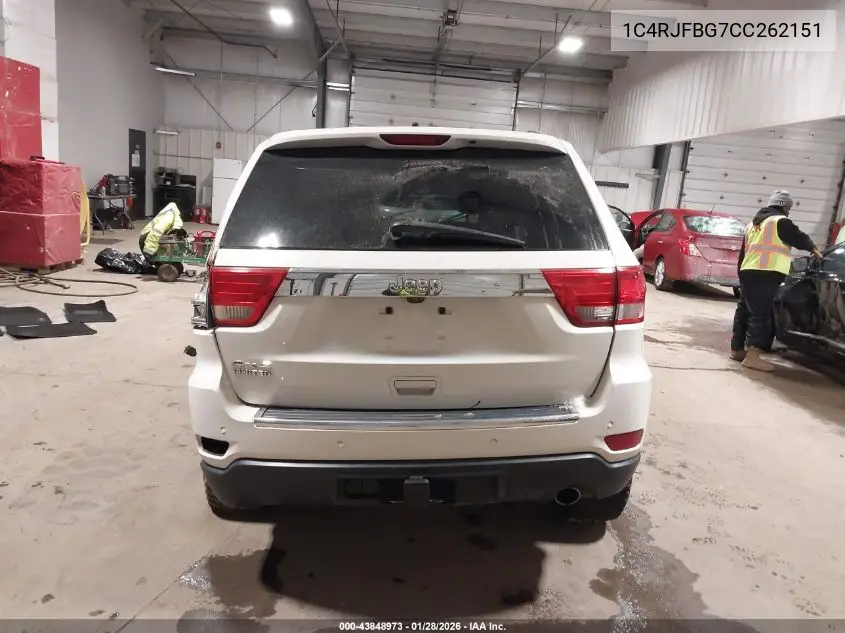 1C4RJFBG7CC262151 2012 Jeep Grand Cherokee Limited