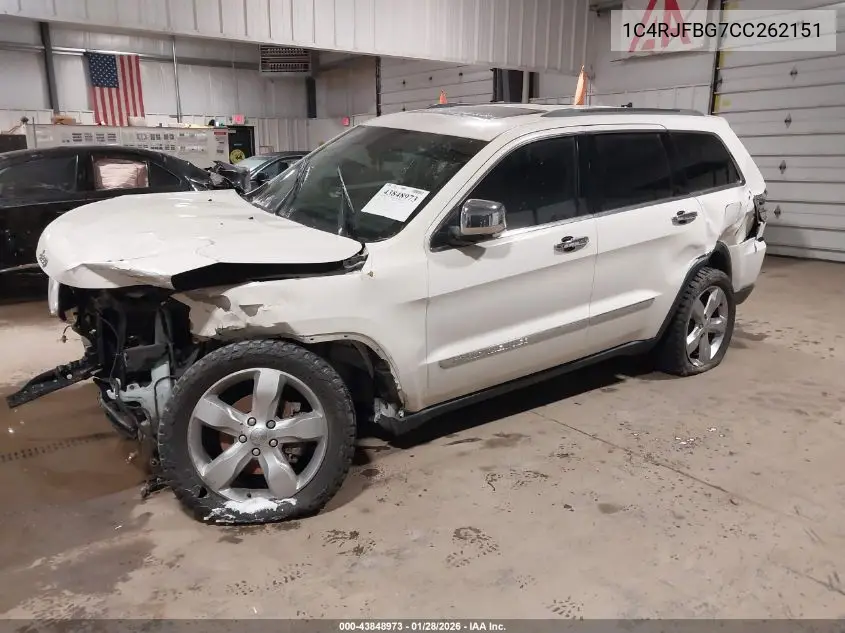 1C4RJFBG7CC262151 2012 Jeep Grand Cherokee Limited