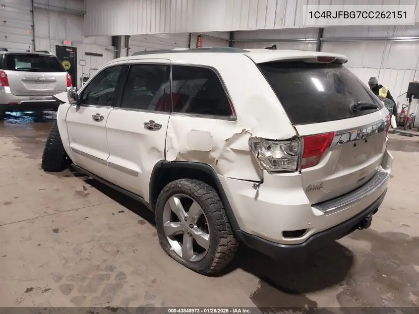 1C4RJFBG7CC262151 2012 Jeep Grand Cherokee Limited