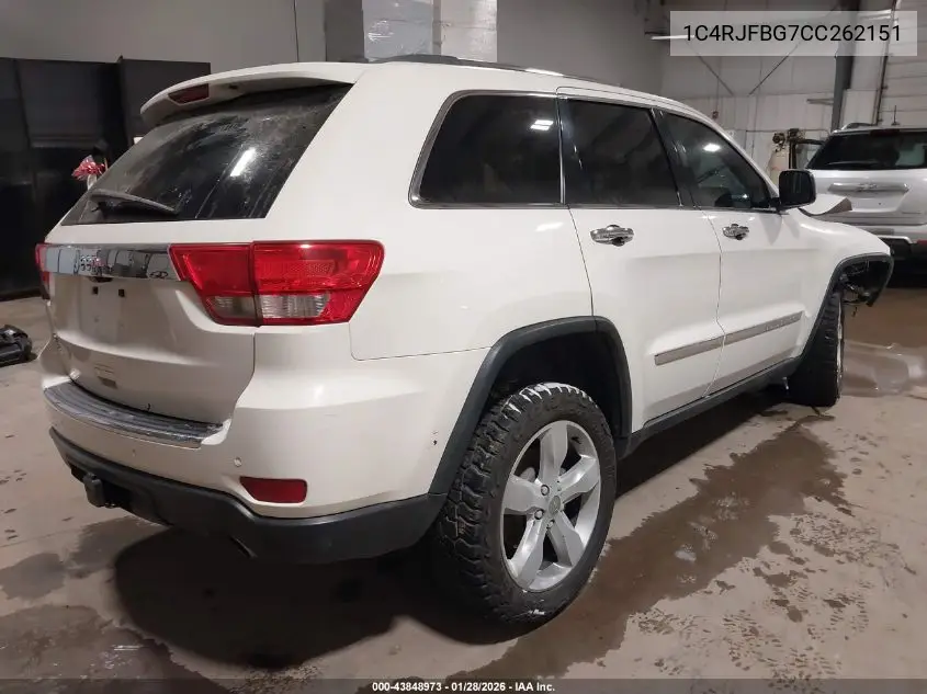 1C4RJFBG7CC262151 2012 Jeep Grand Cherokee Limited
